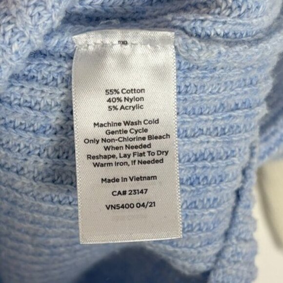 Talbots Plus Size Light Blue V-Neck PullOver Sweater Size: 1x - Picture 7 of 8